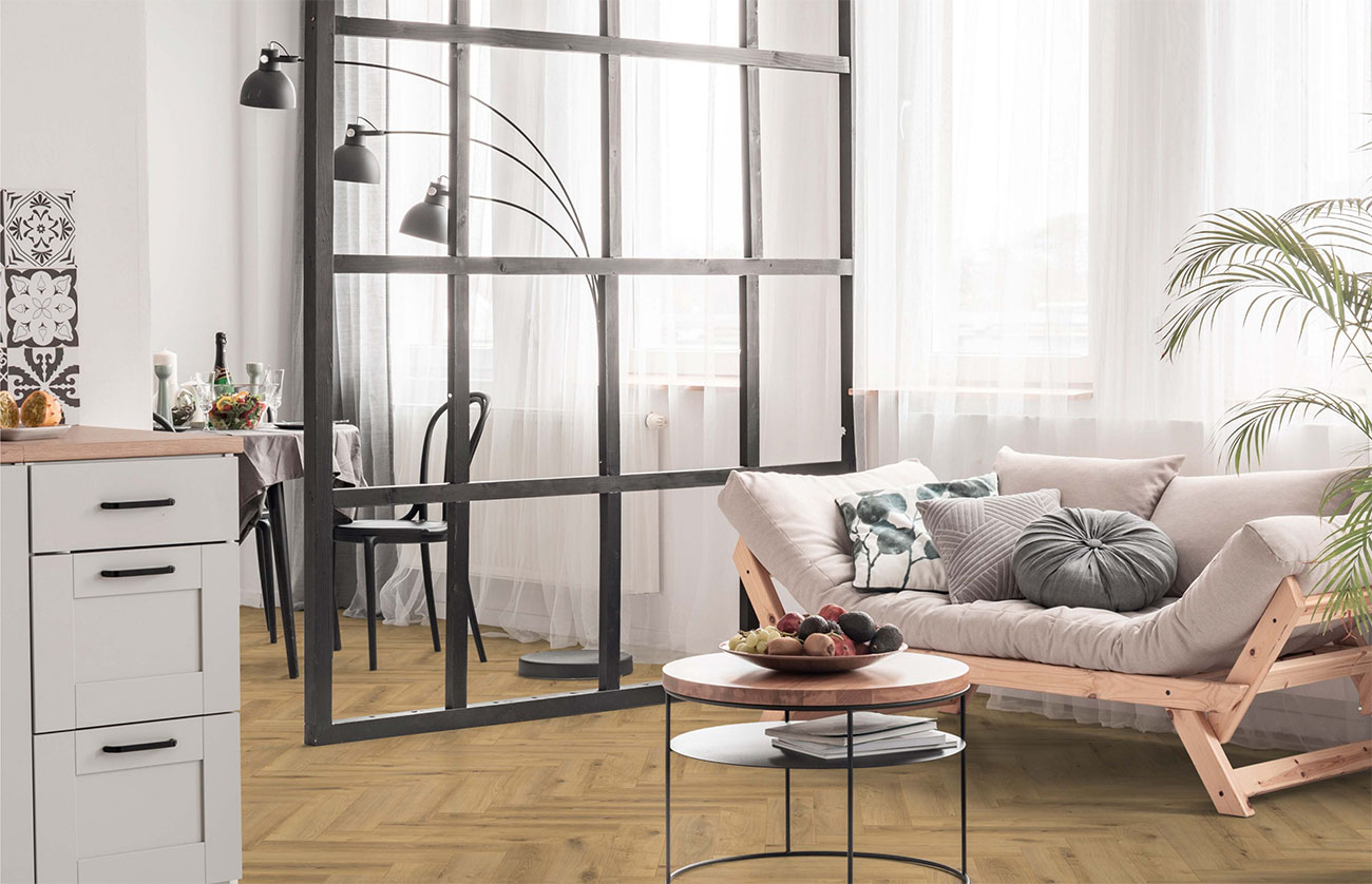 Ламинат Kronotex Herringbone 10-33   D 6018 Дуб Кашмир