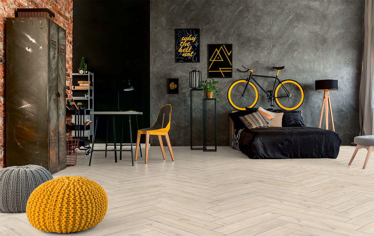 Ламинат Kronotex Herringbone 10-33 D 1811 Дуб Брикстон