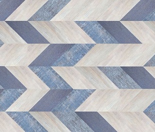 Клеевой пробковый пол CORKSTYLE Chevron Blue
